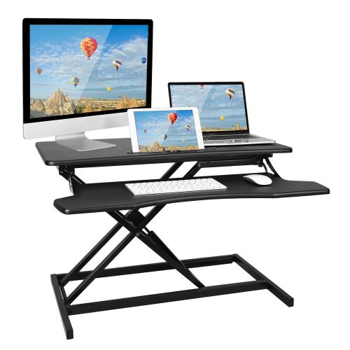 Height Adjustable Standing Desk Converter Workstation Sit Stand Dual Monitor Laptop Desk Riser Tabletop Height Adjustable Standing Desk Converter Workstation Sit Stand Dual Monitor Laptop Desk Riser Tabletop