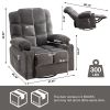 Massage Rocker Recliner Chair Rocking Chairs for Adults Oversized with 2 Cup Holders