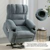 Power Lift Recliner Chair Recliners for Elderly with Heat and Massage Recliner Chair for Living Room with Infinite Position and Side Pocket