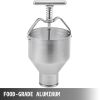 VEVOR Donut Depositor 5L Capacity Donut Dropper Hopper Food-Grade Aluminum Manual Donut Dispenser 6 Adjustable Thicknesses Donut Hopper with Stand Don