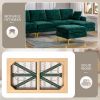 COOLMORE U-shape sectional sofa with Ottoman , Reversible Sofa Couch for Living Room,Spacious Furniture