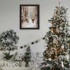 Trendy Decor 4U Santa's Winter Stroll Black Framed Wall Art for Living Room, Holiday Wall Art Print for Home Decor, Bedroom Wall Art by Jo Moulton