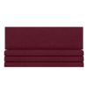 Jaxx Panelist Modern Padded Headboard – Set of 4 Wall Mounted Panels (Each 11.25" x 38") - King, Vino Red Microvelvet