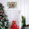 Trendy Decor 4U Holiday Porch White Framed Wall Art for Living Room, Farmhouse Wall Art Print for Home Decor, Bedroom Wall Art by Pam Britton