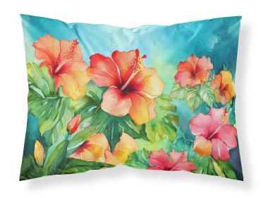 Hawaii Hawaiian Hibiscus in Watercolor Standard Pillowcase Lightweight Super Soft Easy Care Decorative Artwork Pillowcase, Standard (Default: Default)